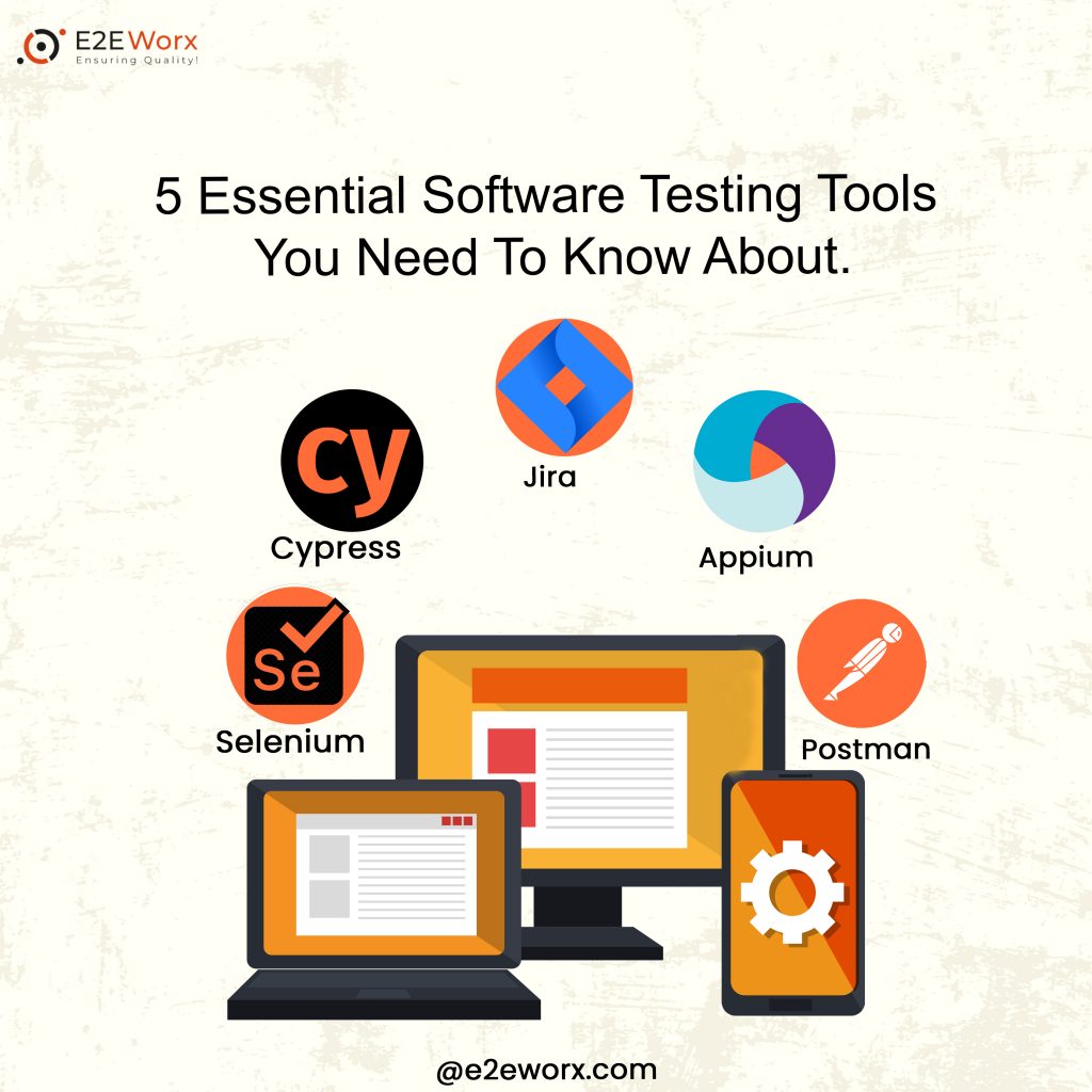5 Essential Software Testing Tools You Need To Know About - E2EWorx Ensuring Quality